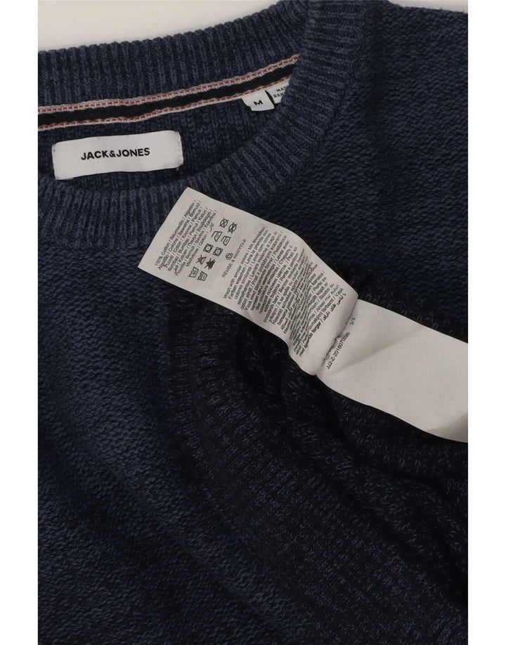 Jack & Jones Herre trøje med rund hals trøje Medium Marineblå Flecked Bomuld