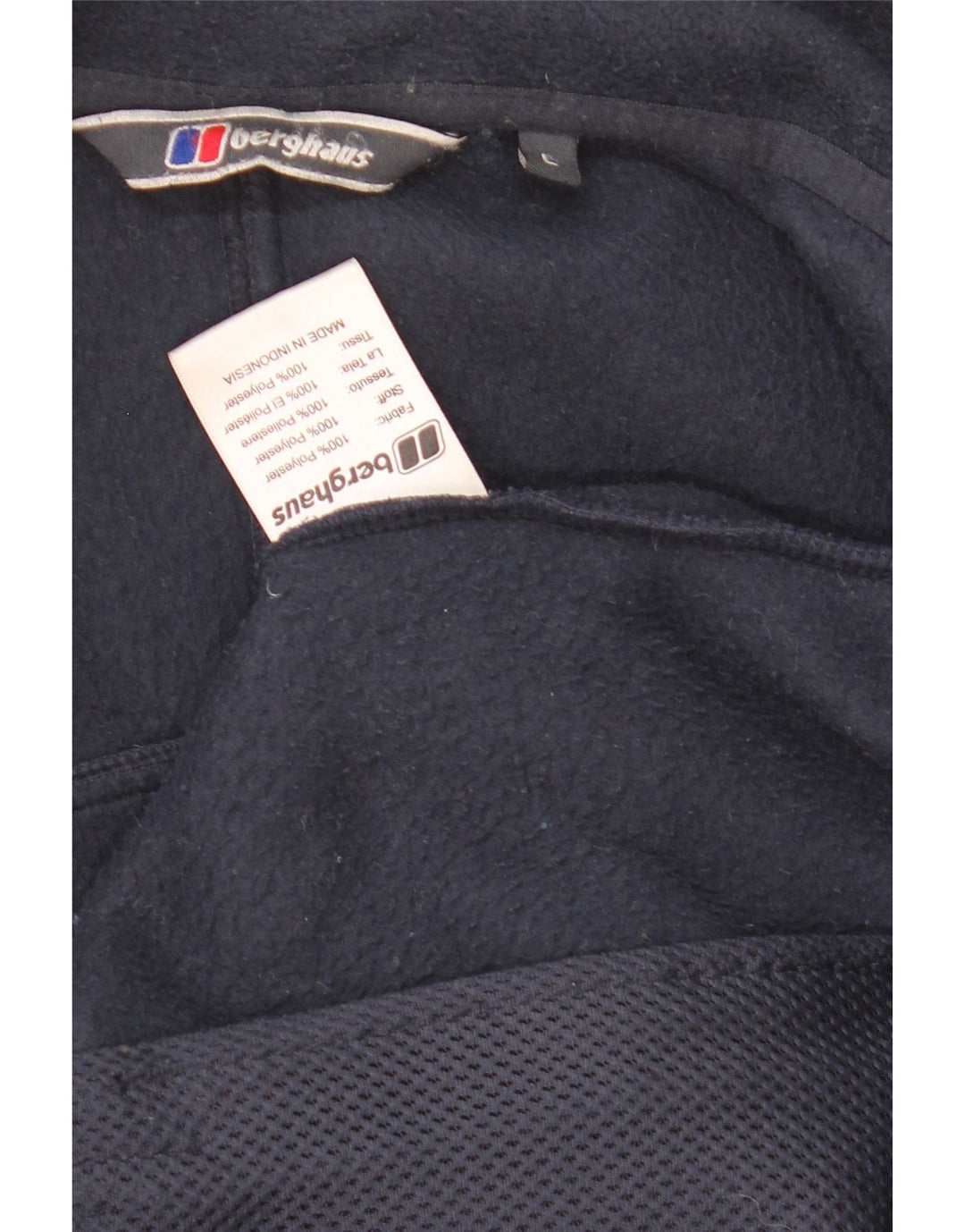 Berghaus Fleecejakke til mænd UK 40Stor marineblå polyester