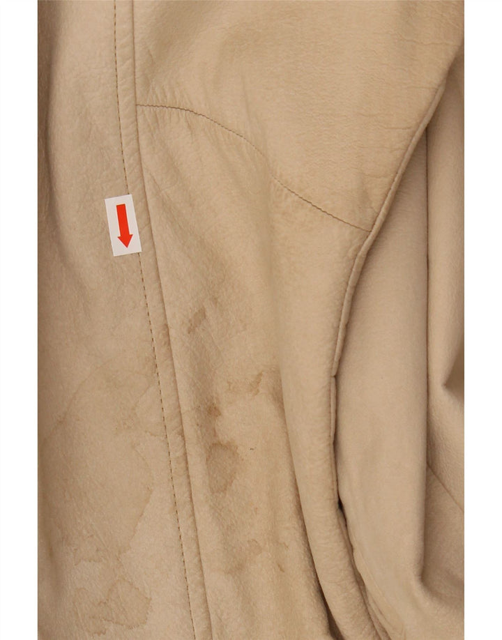 WESTBURY Herre Læderjakke UK 38 Medium Beige Læder