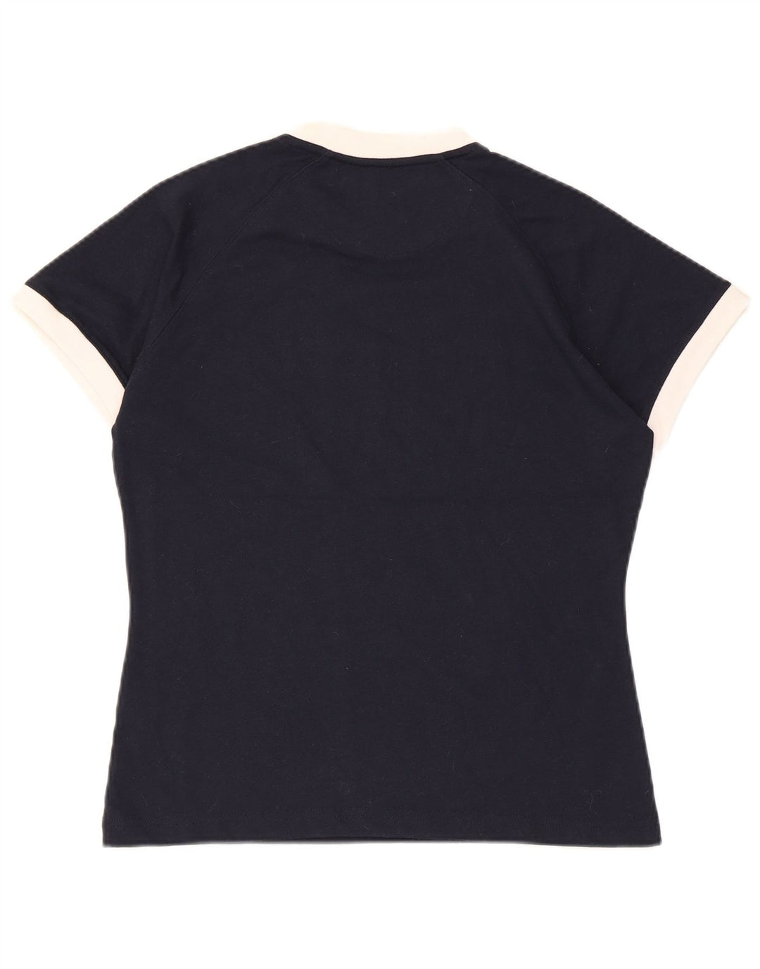 Reebok Grafisk T-Shirt Top UK 14 Medium Navy Blue Colourblock