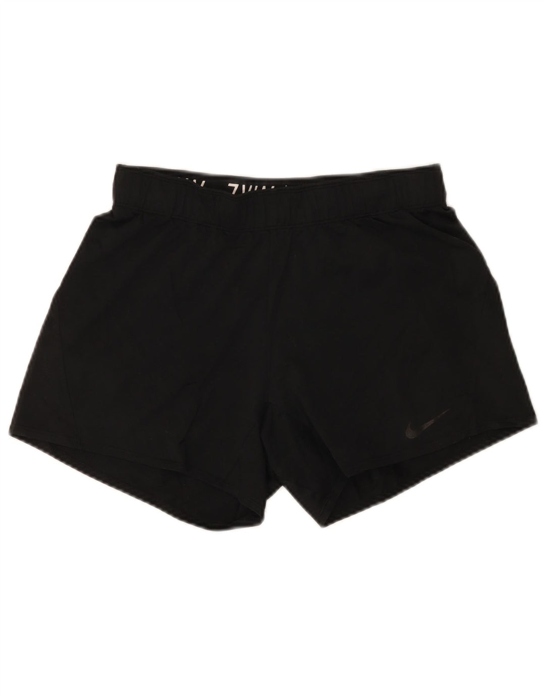 Nike Dame Dri Fit Sport Shorts UK 10 Small Black Polyester