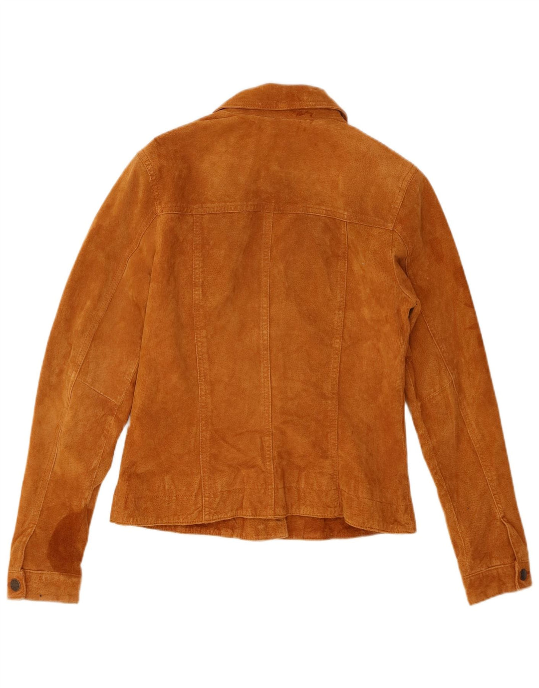 Vintage dame ruskindsjakke EU 36 lille beige læder