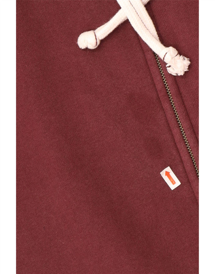 ANIMAL Herre grafisk hættetrøje med lynlås 2XL rødbrun bomuld