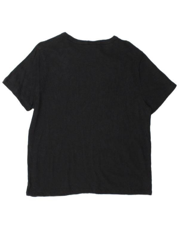 Champion Dame Grafisk T-Shirt Top UK 16 Large Sort