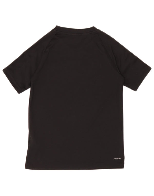 Adidas Boys Climalite T-Shirt Top 9-10 År Sort Polyester