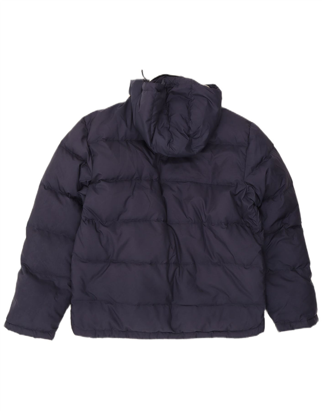 FILA Mens Hooded Padded Jacket UK 38 Medium Navy Blue Polyester