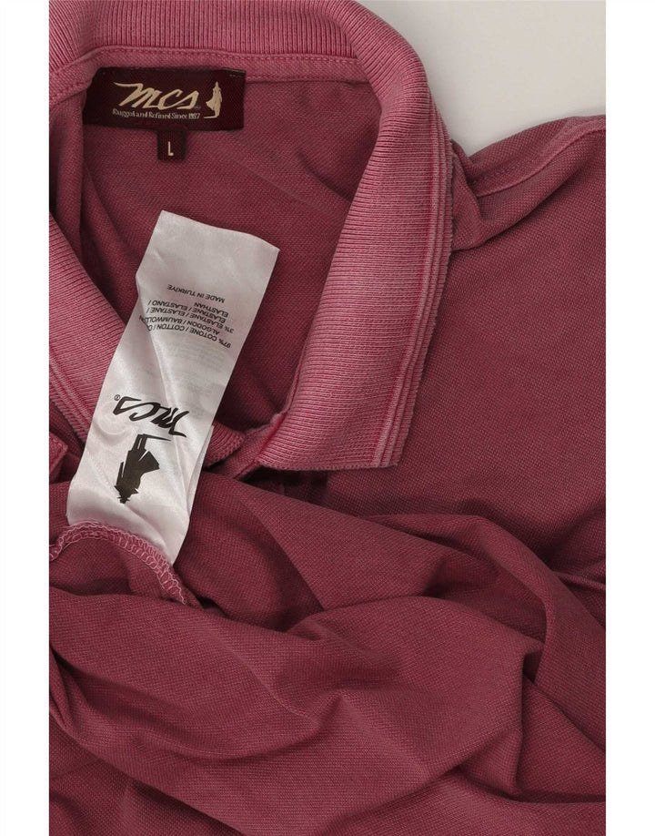 Marlboro Classics Poloskjorte til mænd Large Pink Bomuld