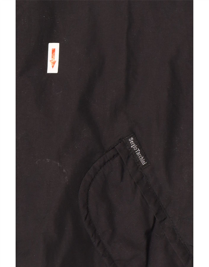 Sergio Tacchini Dame Windbreaker Jacket UK 14 Medium Black