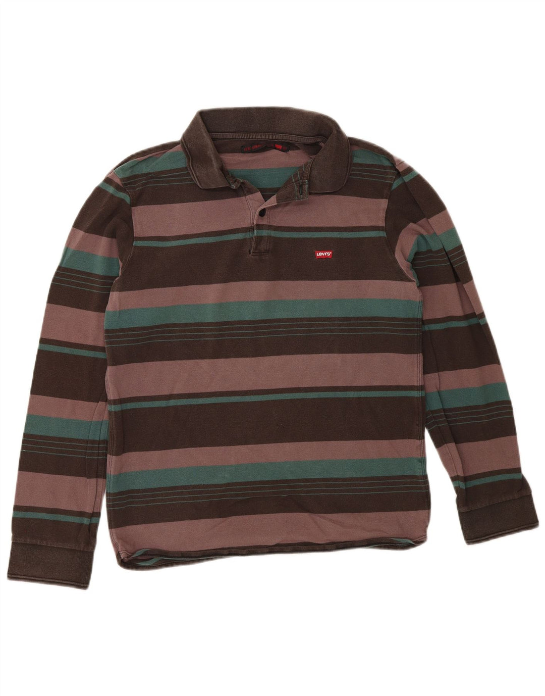 Levi's Langærmet herre poloshirt Medium flerfarvet stribet