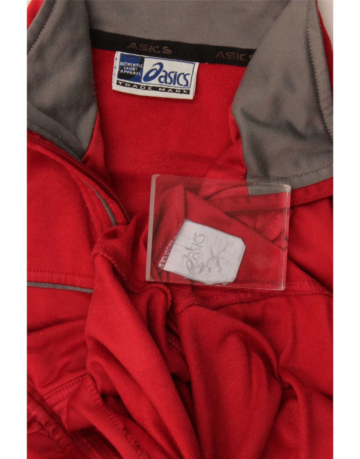 Asics Womens Regular Fit træningsdragt Topjakke UK 16 Large Red Polyester