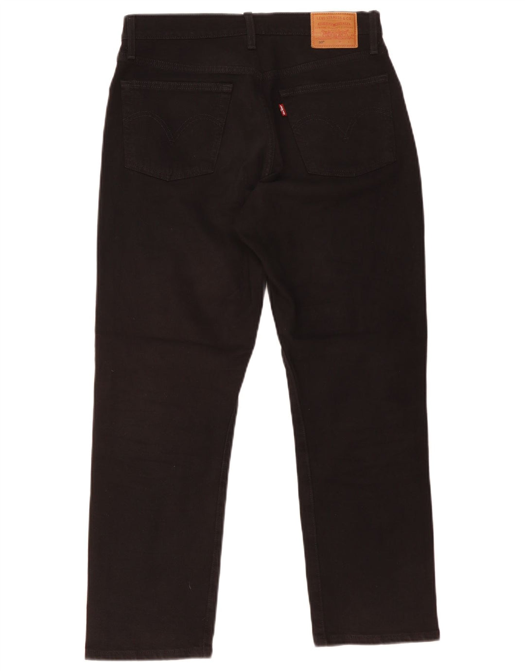 Levi's Dame 501 Straight Jeans W28 L26 Sort Bomuld
