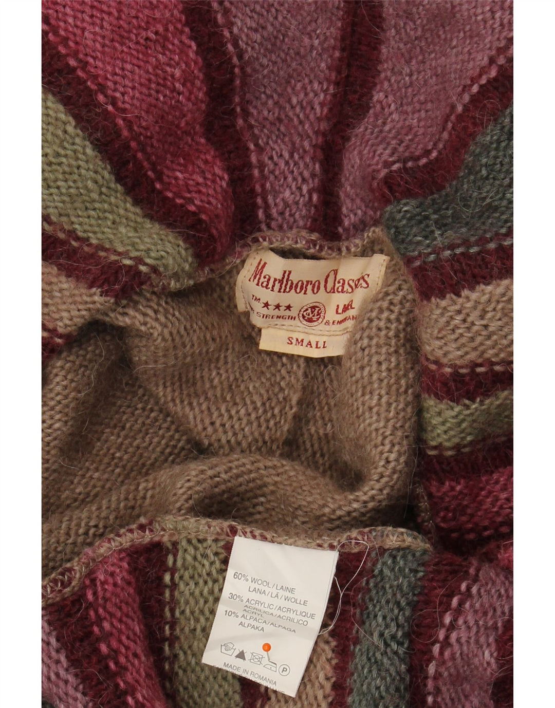 MARLBORO CLASSICS Dame Cardigan Sweater UK 10 Small Flerfarvet