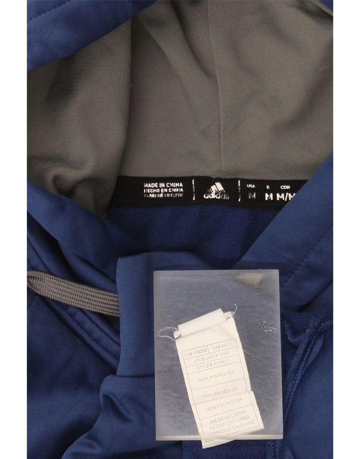 Adidas Herre Tampa Bay Lightning Graphic Hoodie Jumper Medium Blue Polyester