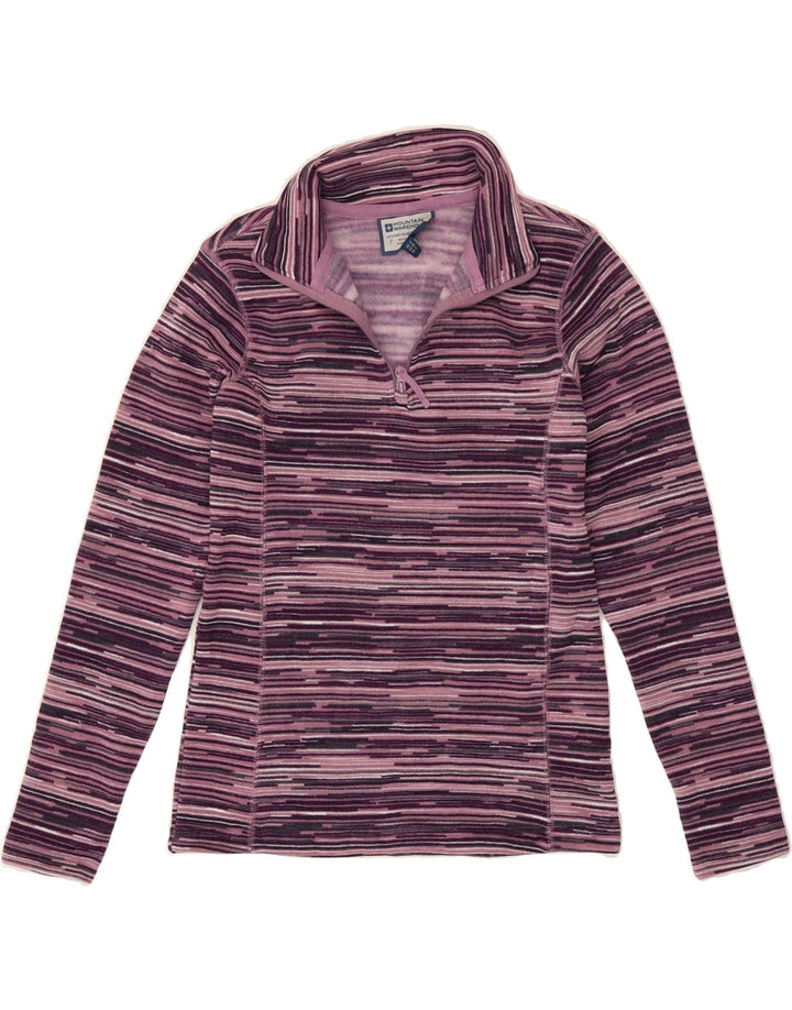 MOUNTAIN WAREHOUSE Womens Sweatshirt Jumper UK 8 Small  Purple Striped Vintage Mountain Warehouse and Second-Hand Mountain Warehouse from Messina Hembry 