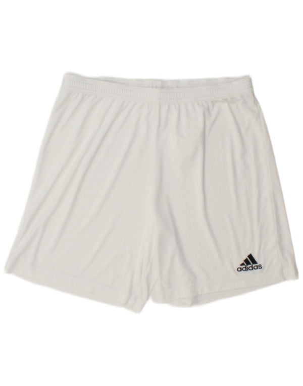 Adidas Mens Aeroready Sport Shorts Large White Polyester