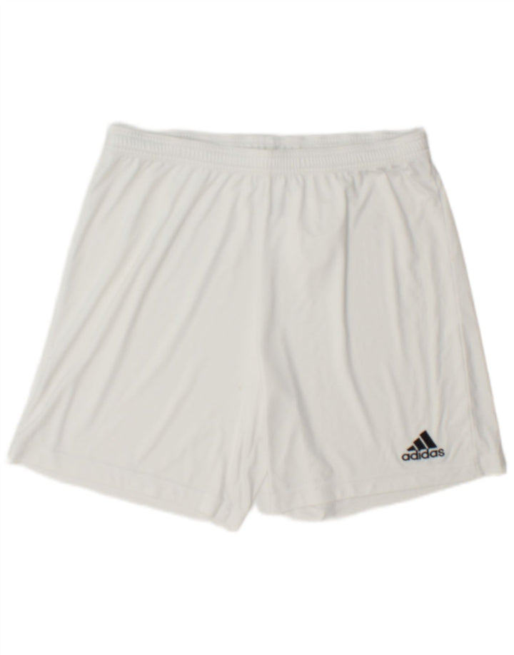 Adidas Aeroready Sportsshorts til mænd store hvide polyester