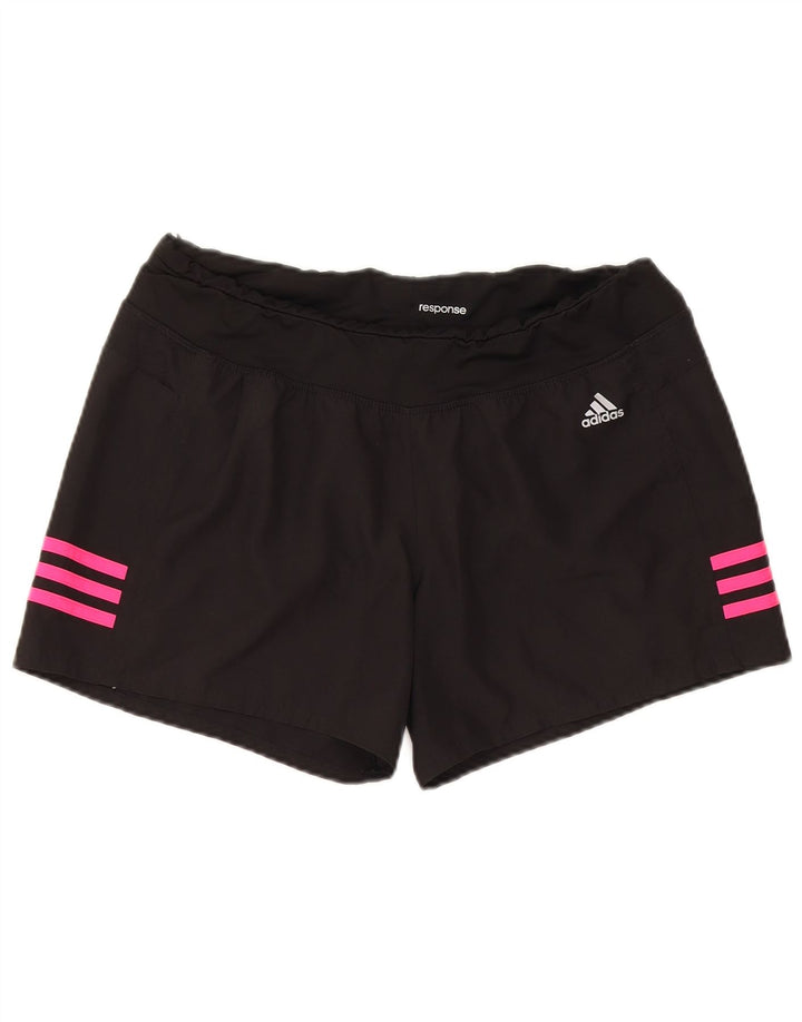 ADIDAS sportsshorts til kvinder UK 14 Medium Sort polyester