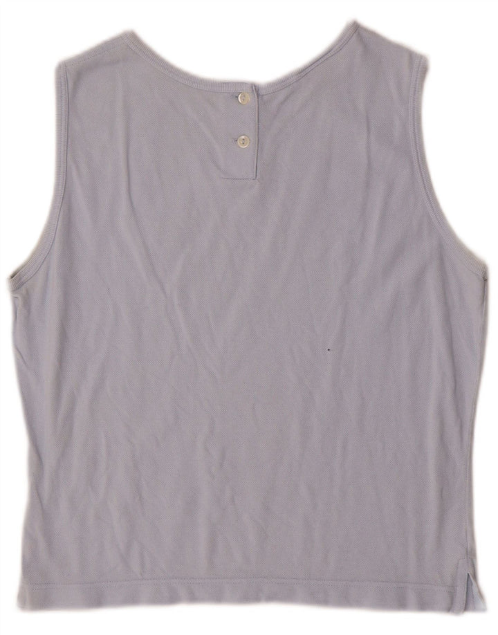 Lacoste Damevest Top Str. 44 Large Blå Bomuld