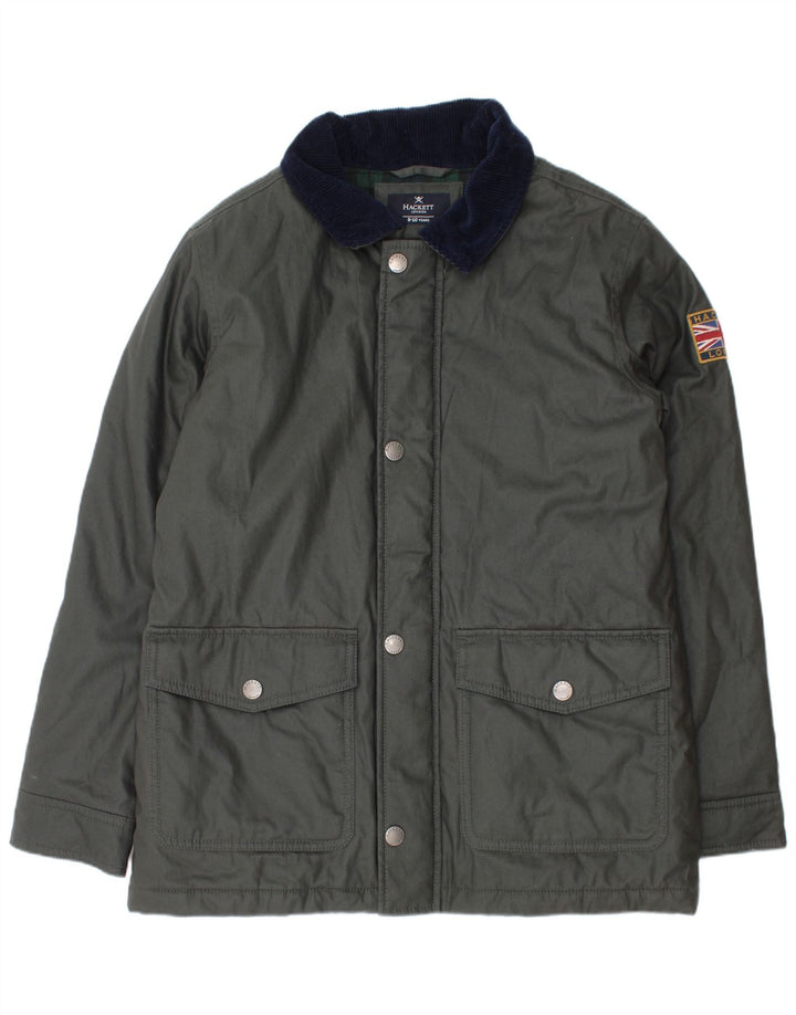 Hackett Boys Windbreaker Jacket 9-10 År Grå Bomuld