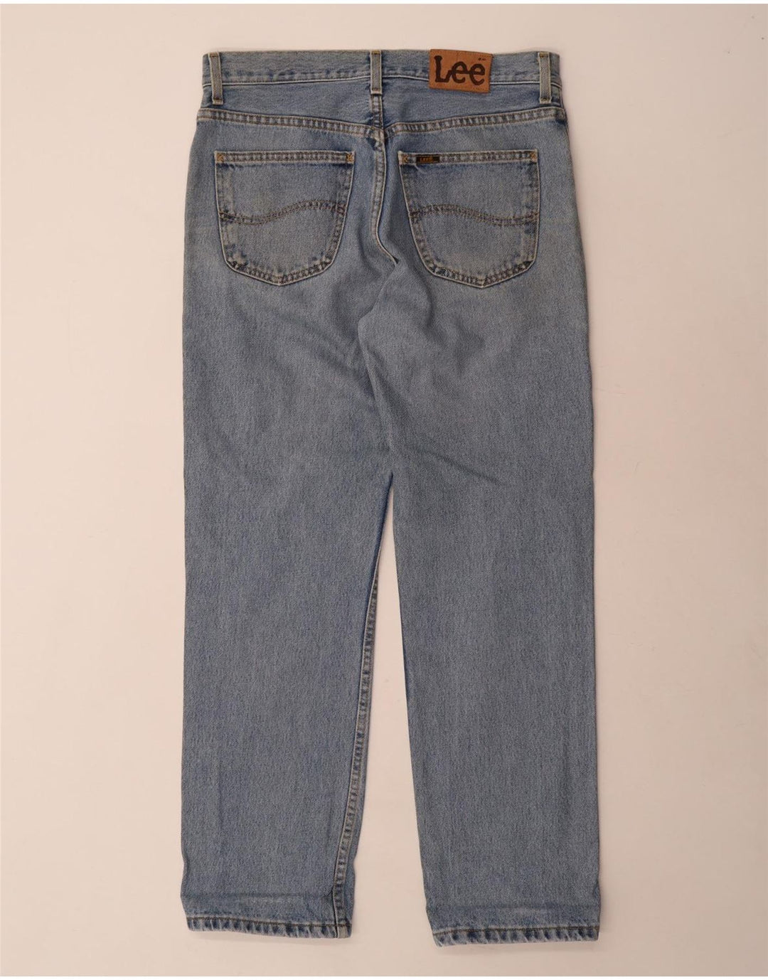LEE Herre Brooklyn Straight Jeans W32 L30 Blå Bomuld