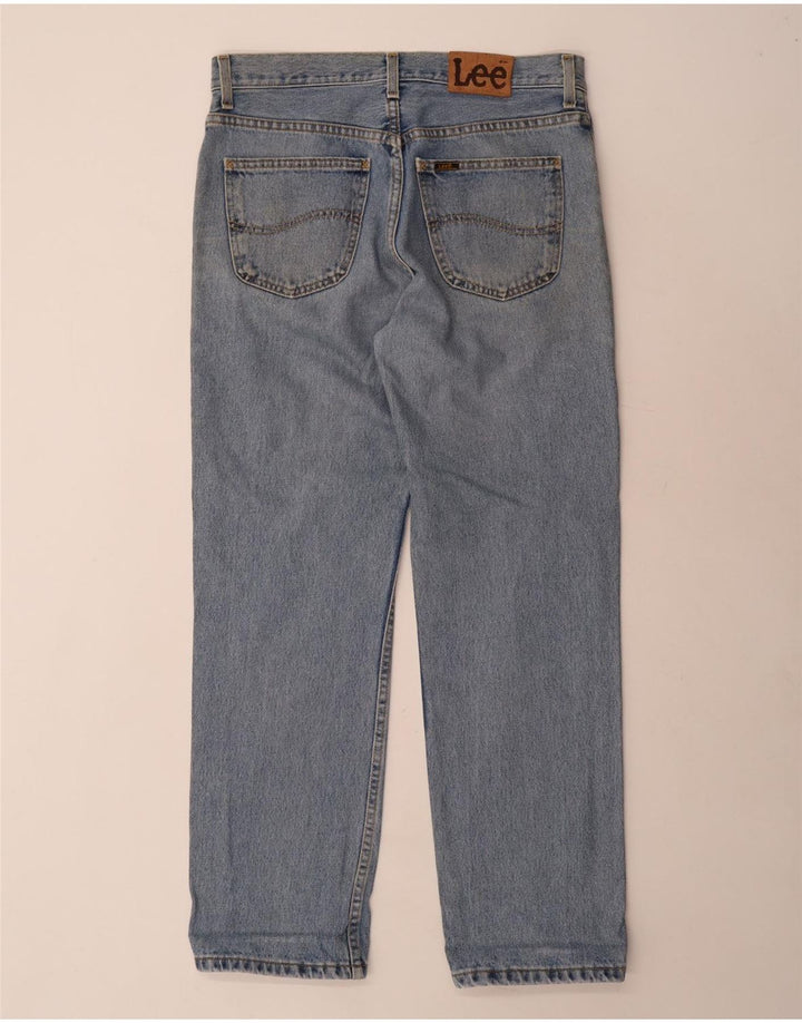 LEE Herre Brooklyn Straight Jeans W32 L30 Blå Bomuld
