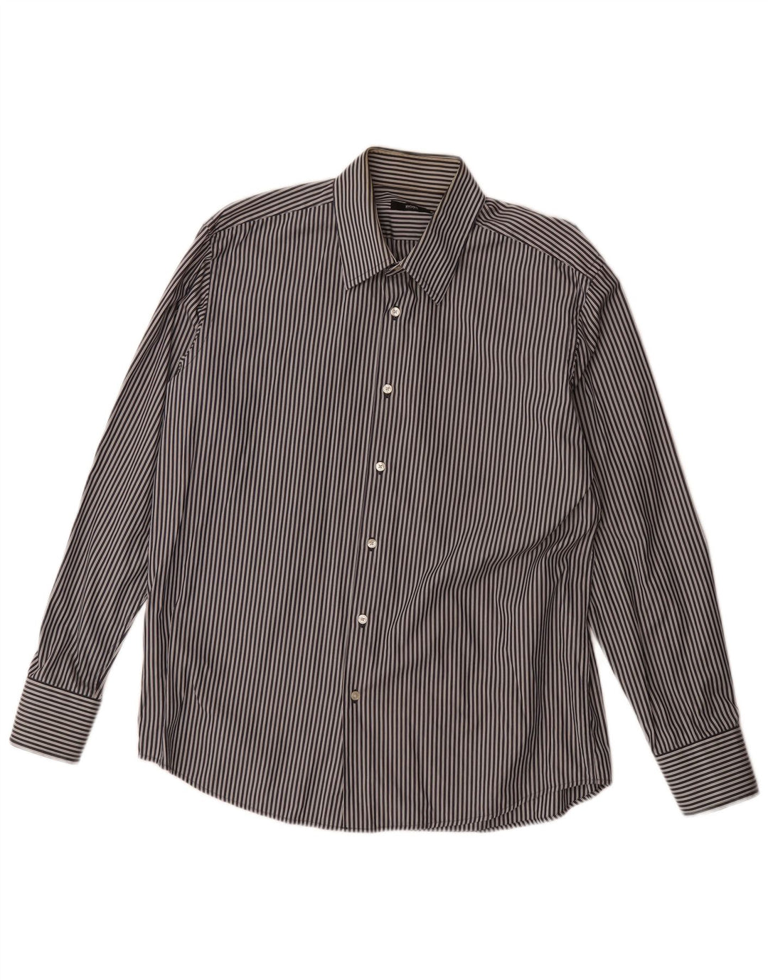 Hugo Boss Herreskjorte Str. 43 17 XL Marineblå Stribet
