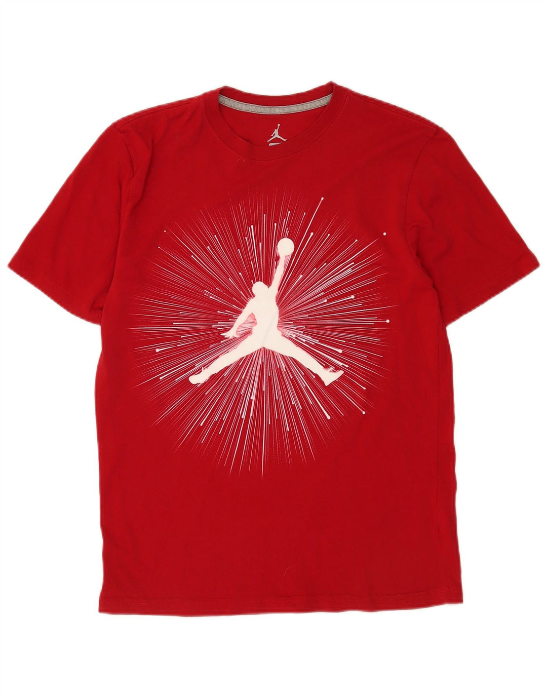 Jordan Herre grafisk T-shirt Top Medium Rød Bomuld