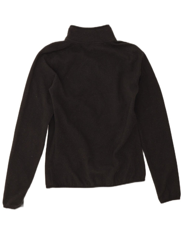 The North Face Dame Oversized Zip Neck Fleece Jumper UK 10 Small Black