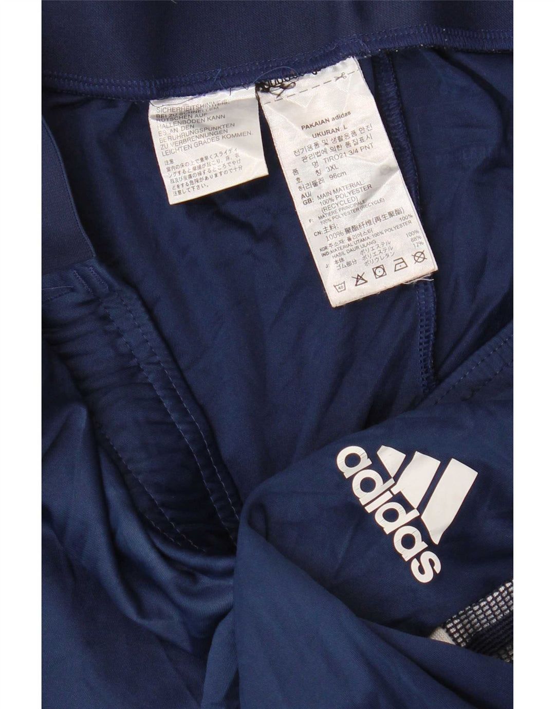 Adidas Herre Aeroready Bermuda Sportshorts Large Navy Blue Polyester