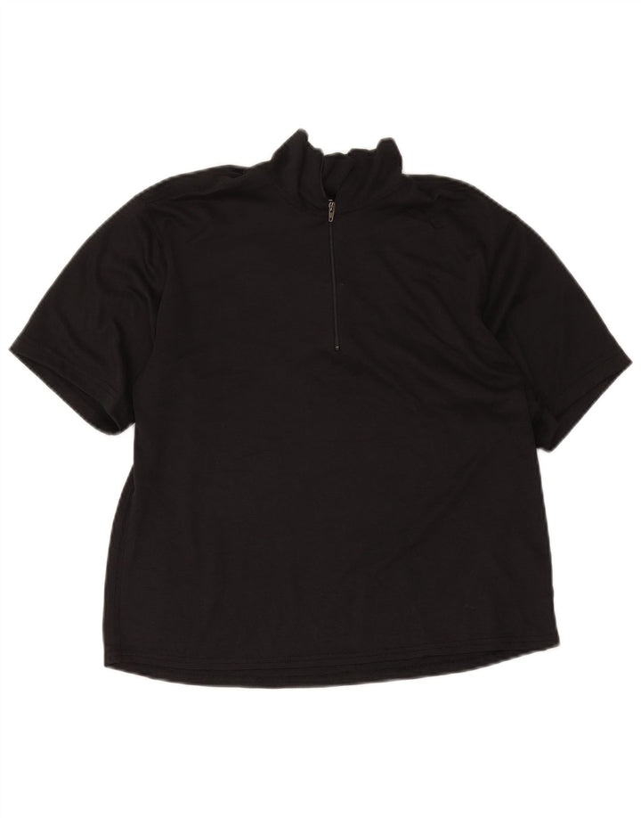Patagonia T-shirt med lynlås til kvinder, DK 14 Medium Sort Polyester