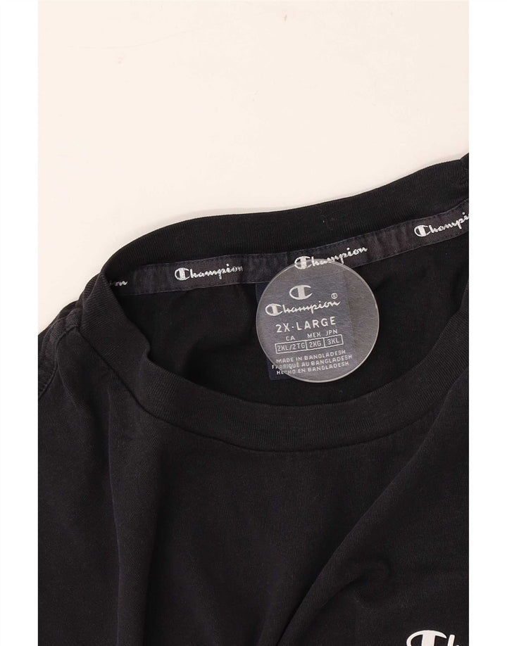 Champion Herre T-Shirt Top 2XL Sort