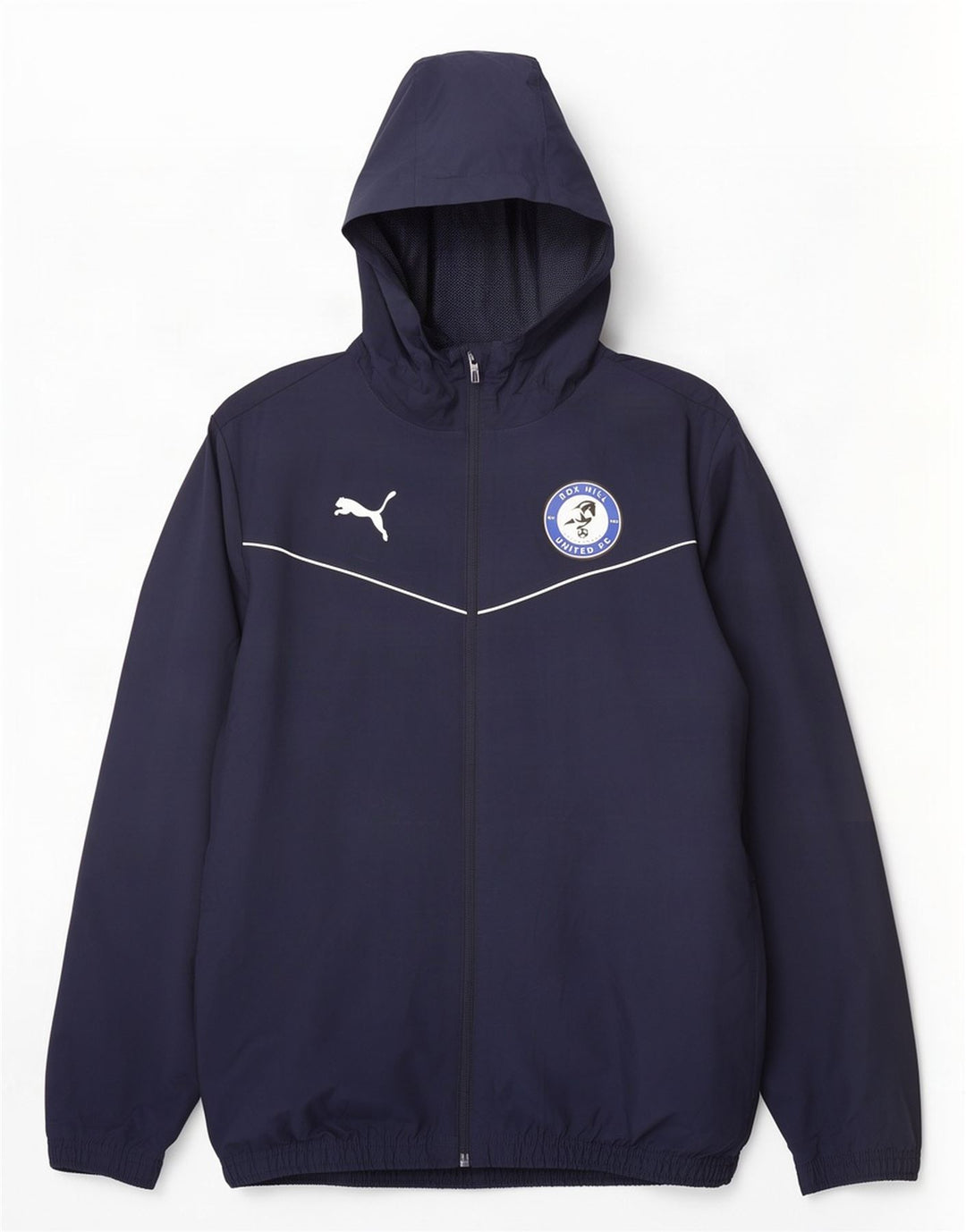 Puma Herre Box Hill FC Regnjakke med hætte UK 38 Medium Navy Blue Polyester