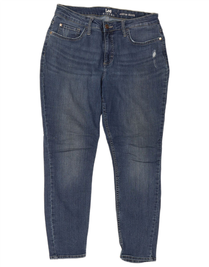 Lee Womens Riders Mid Rise Skinny Jeans W30 L26 Blå