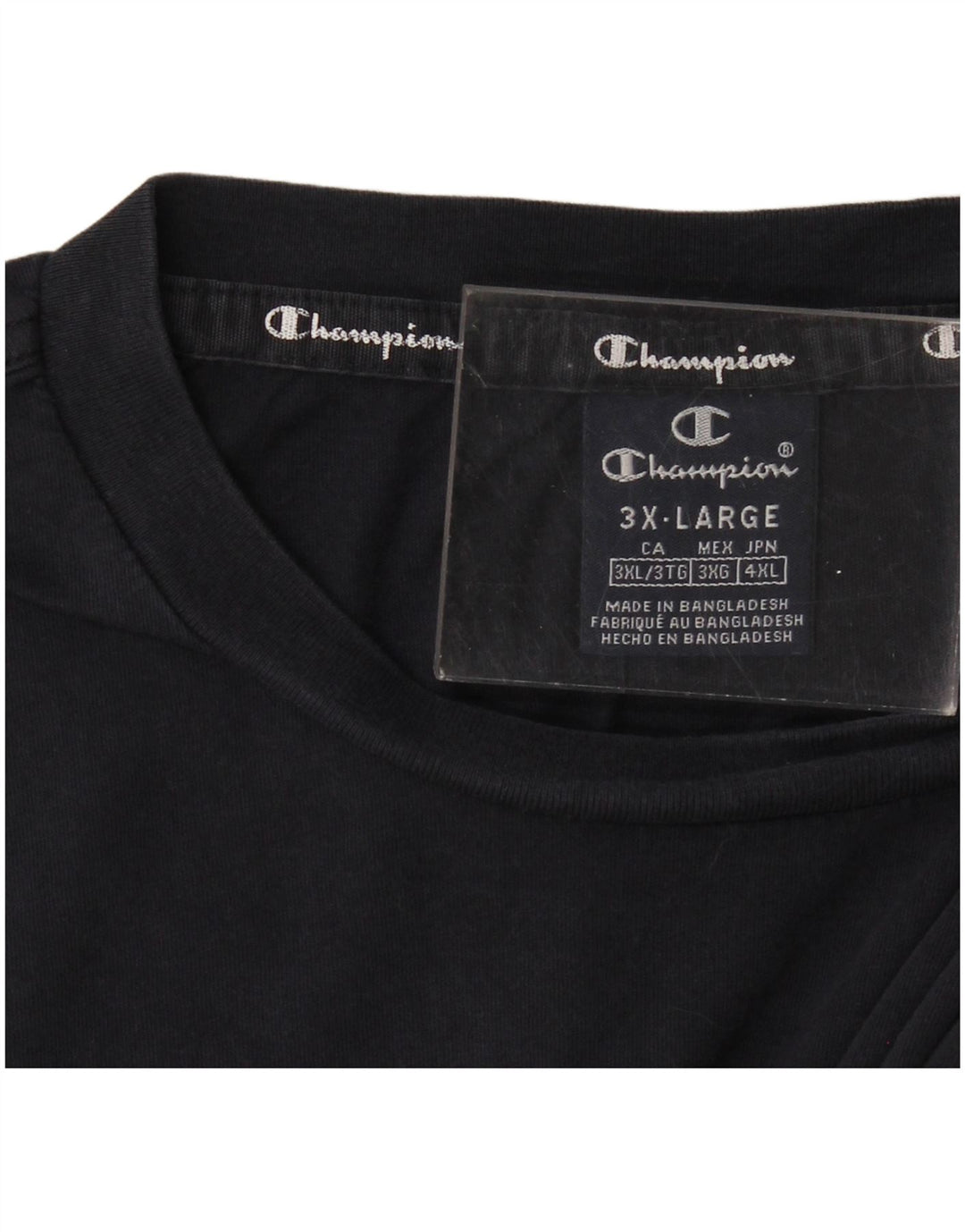 CHAMPION Mens Top Long Sleeve 3XL Navy Blue