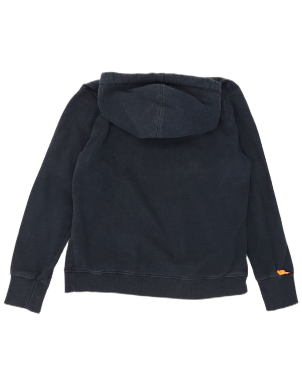 Superdry grafisk hættetrøje til kvinder UK 18 XL marineblå bomuld
