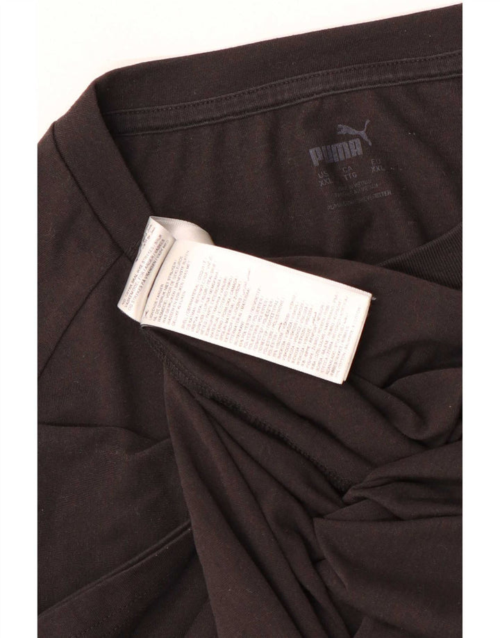 Puma Herre T-Shirt Top 2XL Sort Polyester