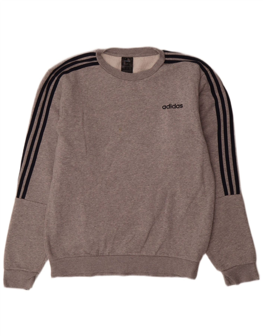 Adidas sweatshirt til mænd mellem grå bomuld