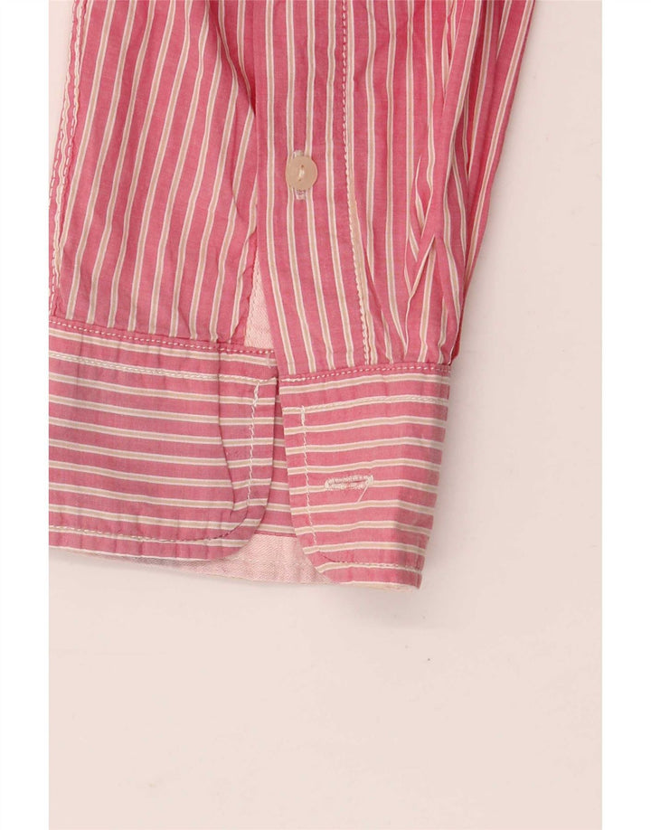Scotch & Soda herreskjorte stor pink nålestribet bomuld