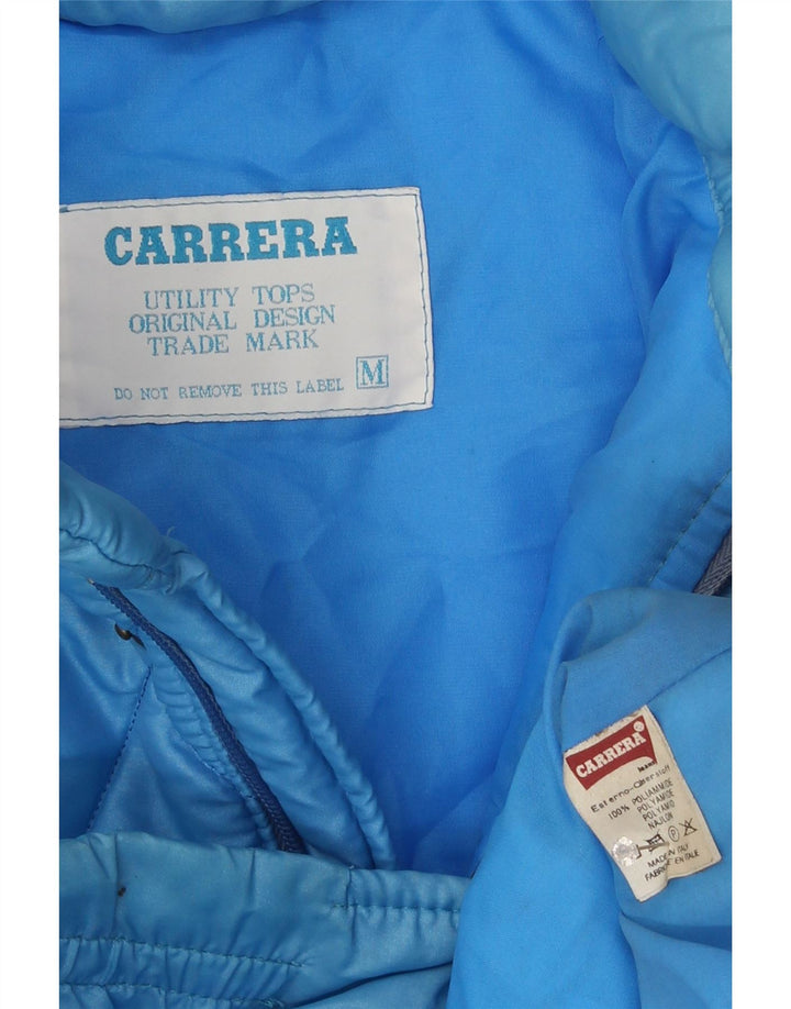 Carrera Herre hættepolstret jakke UK 38 Medium Blue Polyamide
