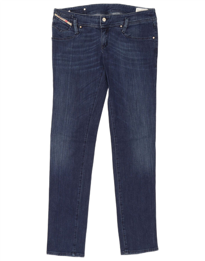 Diesel Dame Slim Jeans W32 L34 Blå Bomuld