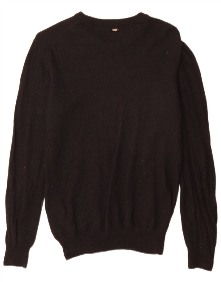 Liu Jo Herre Boat Neck Jumper Sweater Medium Sort Viscose