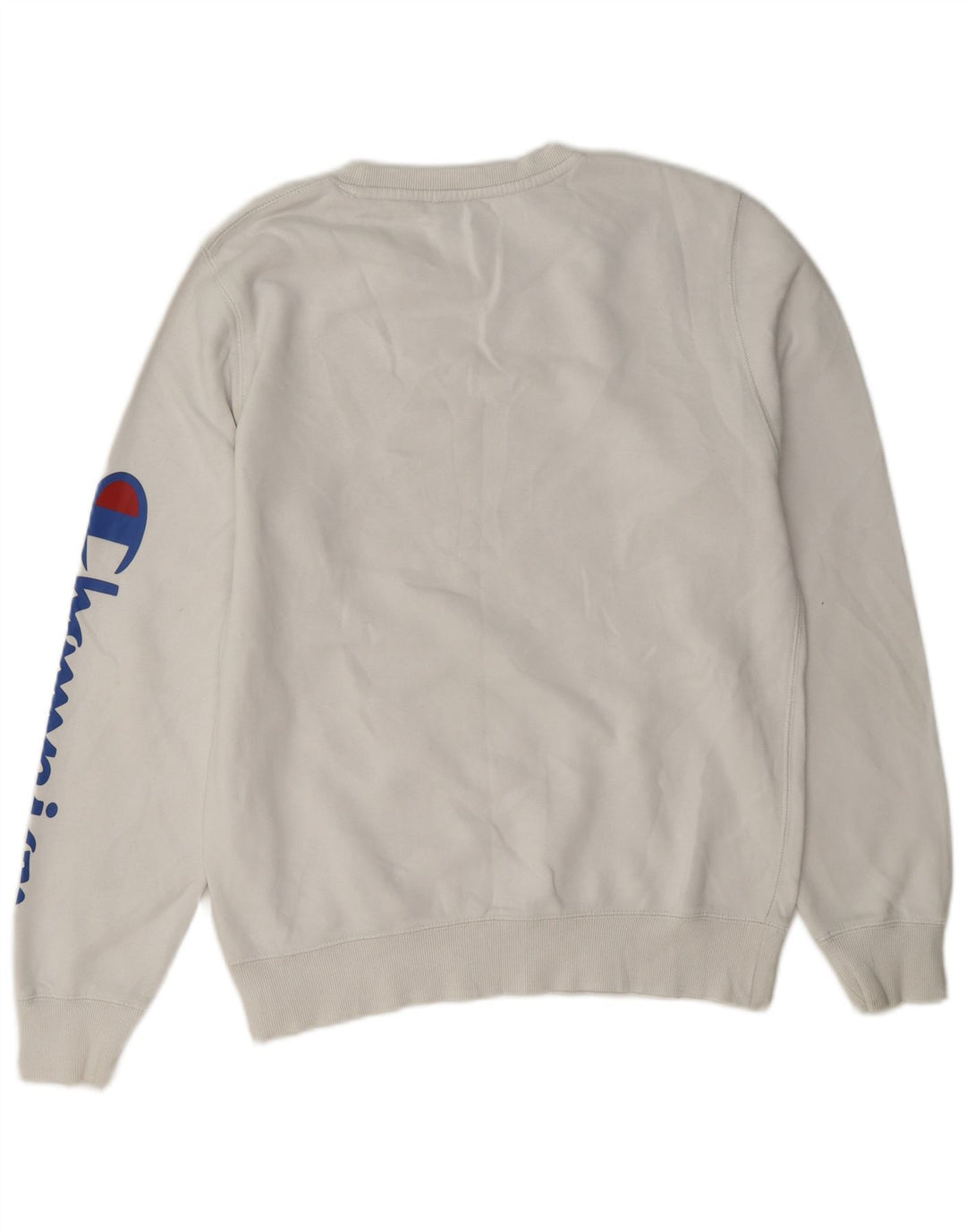 Champion Herre Grafisk Sweatshirt Jumper Lille Hvid Bomuld