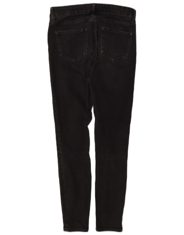Marks & Spencer Dame Skinny Jeans UK 10 Small W26 L27 Grå Bomuld