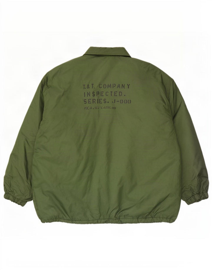 Tom Tailor Herre Loose Fit Graphic Windbreaker Jacket UK 40 Large Green