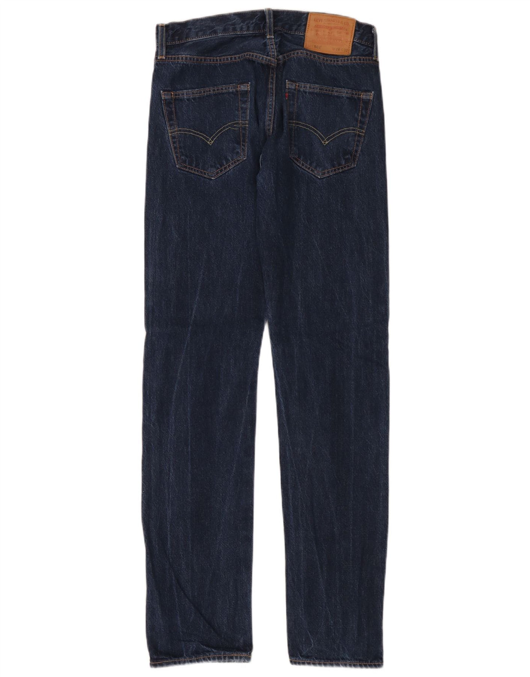 Levi's Herre 501 lige jeans W28 L32 blå bomuld