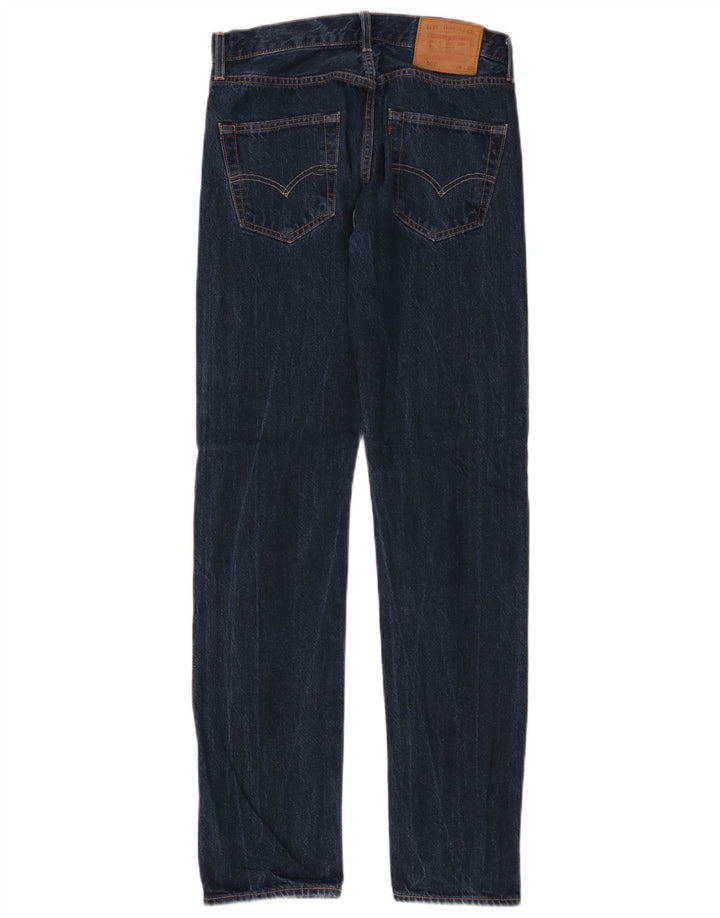 Levi's Herre 501 lige jeans W28 L32 blå bomuld