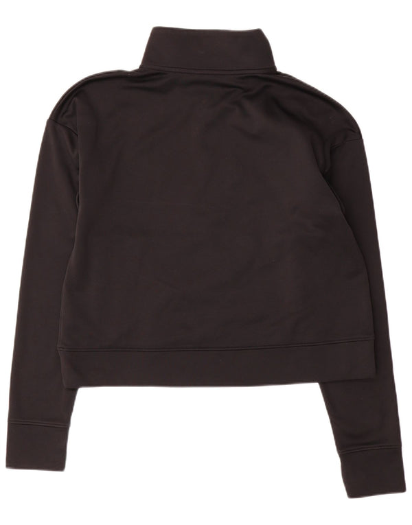 Under Armour Womens Graphic Crop Sweatshirt Jumper UK 10 Small Black