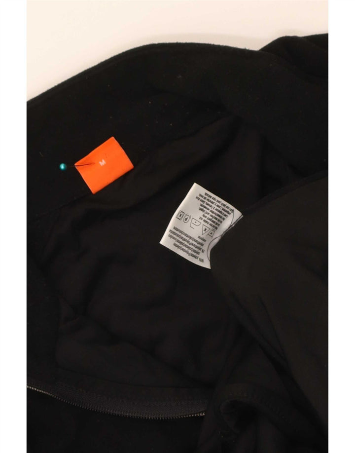 Hugo Boss Fleecejakke til kvinder UK 14 Medium Sort Polyester