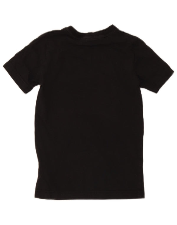 Adidas drenge grafisk t-shirt top 7-8 år sort bomuld