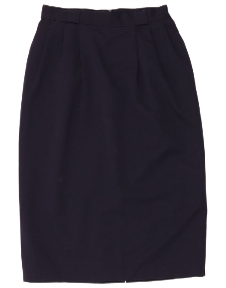 Marks & Spencer Kvinder High Waist Pencil Skirt IT 44 Medium W28 Navy Blue